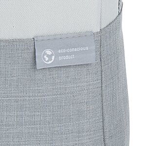 Additional Image 7 - a white tag on a gray bag