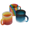 a group of colorful mugs