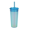 Additional Thumbnail Image 1 - a blue plastic cup with a straw