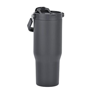 Additional Image 6 - a grey tumbler with a strap