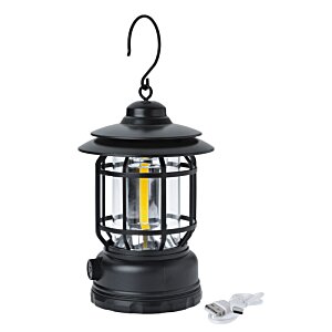 Additional Image 1 - a black lantern with a hook