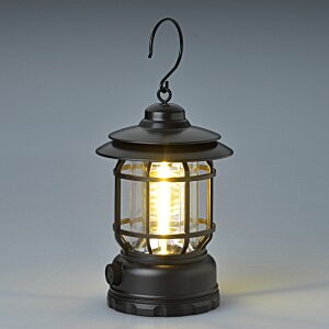Additional Image 2 - a black lantern with a light on it