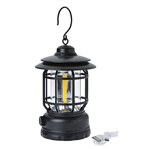 Additional Image 1 - a black lantern with a hook