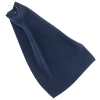 a blue tie on a white background