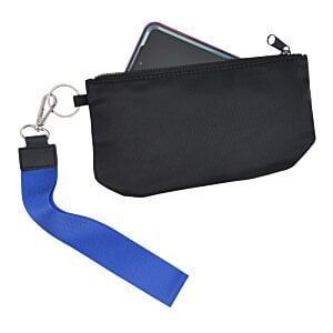 Additional Image 1 - a black purse with a red strap