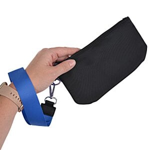 Additional Image 3 - a hand with a red wristband holding a black purse