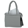 a white bag with a paper inside