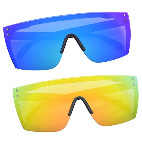 Additional Image 1 - a pair of sunglasses with different colored lenses