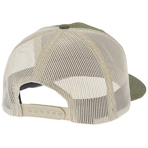 Additional Image 1 - a white hat with a green back