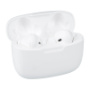 a white wireless earbuds in a white case