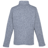 a grey sweater with a white background