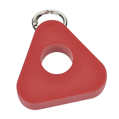 Additional Image 1 - a red triangle shaped keychain