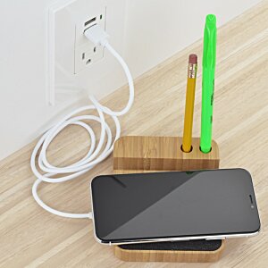 Additional Image 4 - a phone and pencils on a stand