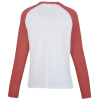 a white and red long sleeve shirt