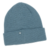 a blue beanie on a white background