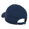 a blue baseball cap