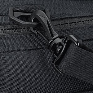 Additional Image 3 - a black strap on a black bag