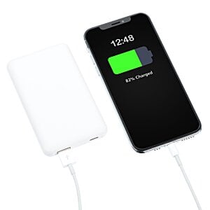 Additional Image 2 - a black and white cell phone with a green battery