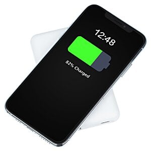 Additional Image 4 - a black cell phone with a green battery on it