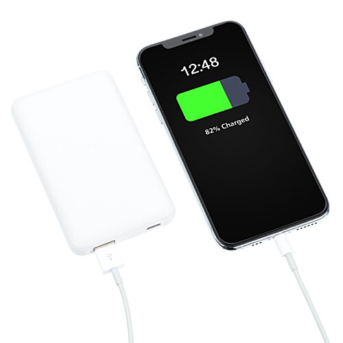 Additional Image 2 - a black and white cell phone with a green battery