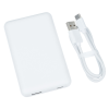 a white rectangular object with a cord