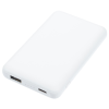 a white rectangular object with two ports