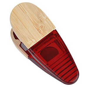 Additional Image 1 - a red eraser with a wooden handle