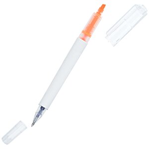 Additional Image 2 - a white pen with orange tip