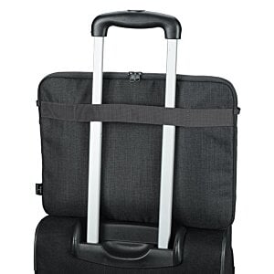 Additional Image 4 - a black suitcase with silver handles