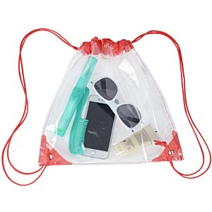 Additional Image 1 - a clear bag with red string