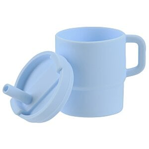 Additional Image 3 - a blue mug with a lid