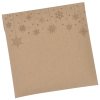 a square brown paper with stars on it