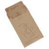 a brown envelope with a drawing on it