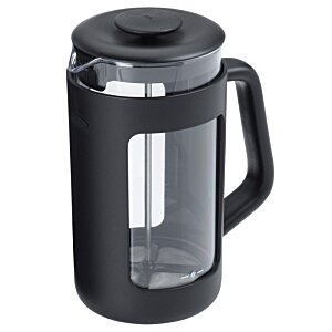 Additional Image 1 - a black coffee mug with a clear glass lid