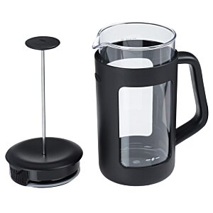 Additional Image 3 - a black coffee press with a lid