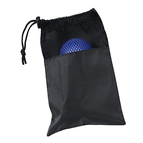 Additional Image 3 - a blue ball in a black pouch