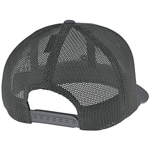 Additional Image 1 - a black hat with a mesh cap