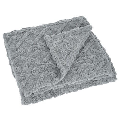Additional Image 1 - a grey blanket on a white background