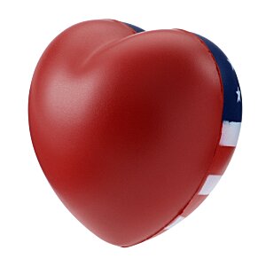 Additional Image 1 - a red heart with blue and white stripes