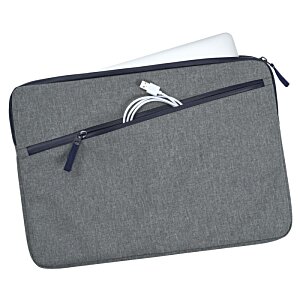 a grey bag with a zipper