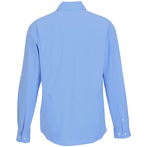 Additional Image 1 - a blue shirt with a long sleeve
