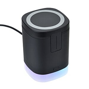 Additional Image 3 - a black cube with a blue light