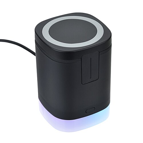 Additional Image 3 - a black cube with a blue light