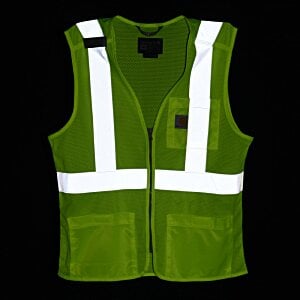 Additional Image 1 - a green vest with white stripes