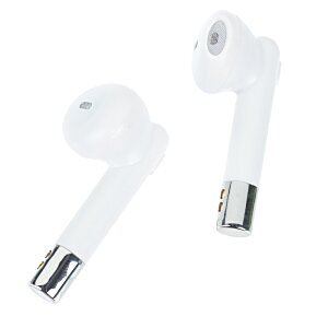Additional Image 5 - a pair of white earbuds