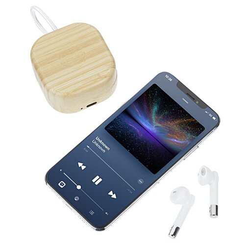 Additional Image 6 - a cell phone and ear buds