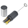 Additional Image 3 - a black and silver cylinder with a black cap