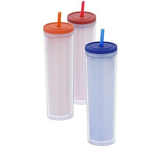 Additional Image 2 - a group of plastic bottles with straws