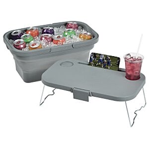 Additional Image 3 - a table with a tub of ice and a drink