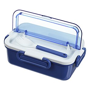 Additional Image 1 - a blue and white plastic container
